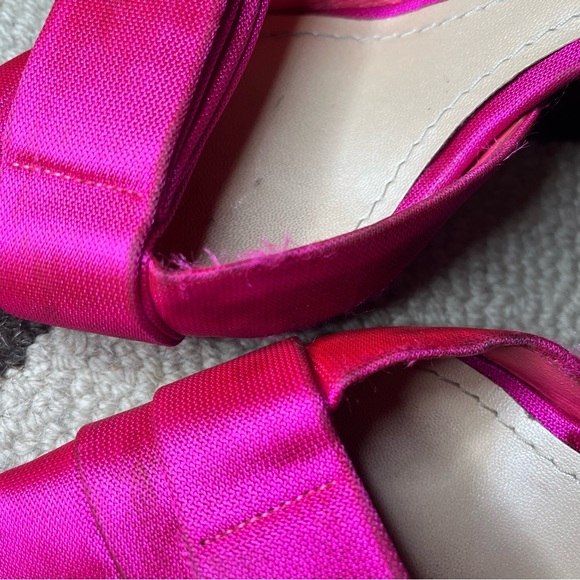 Hot pink Christian Lacroix silk failed pumps size EU 40 d’orsay pumps - Picture 8 of 10